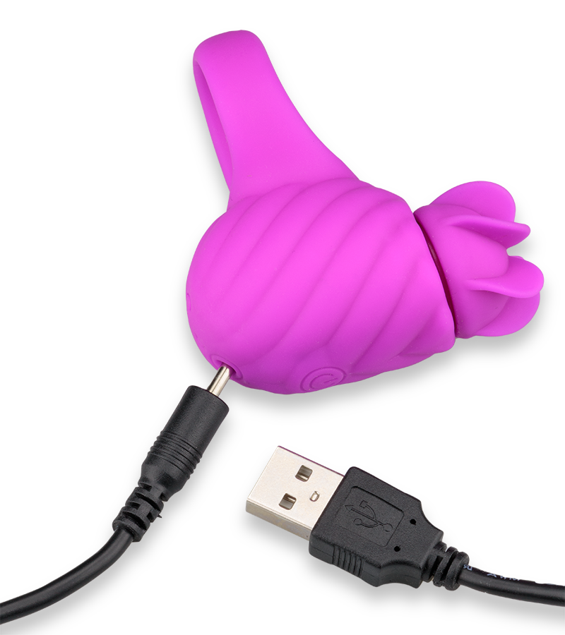 Anneau cockring rotatif silicone USB