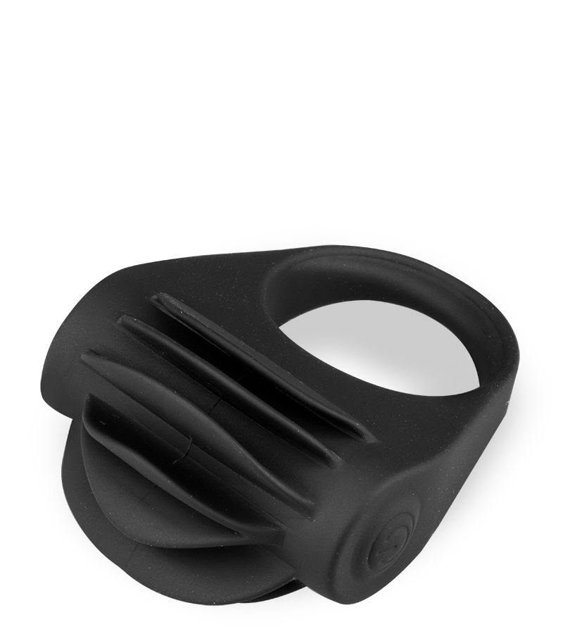 Anneau cockring vibrant à langues