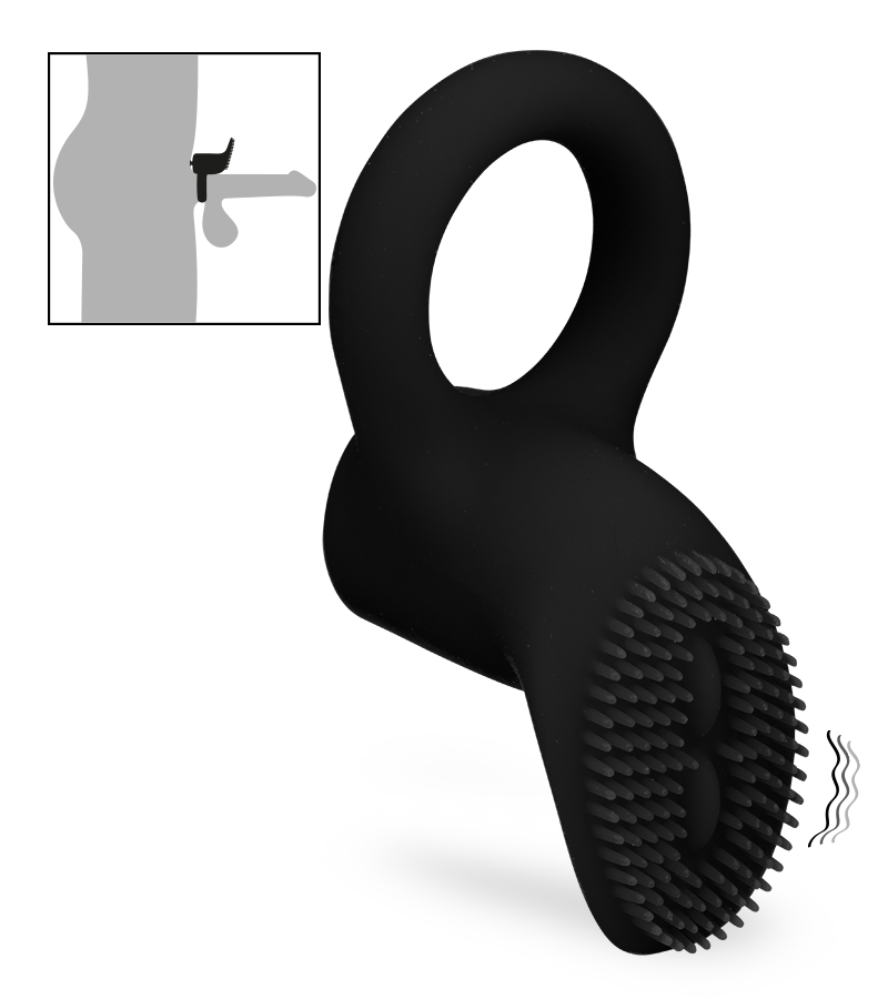 Anneau cockring vibrant picots