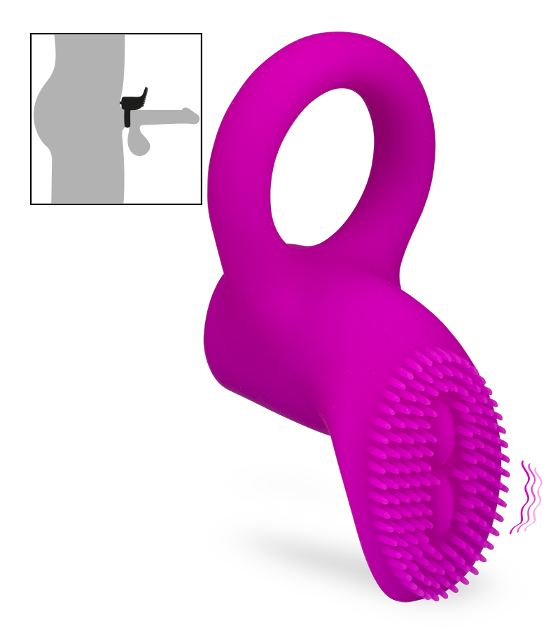 Anneau cockring vibrant picots