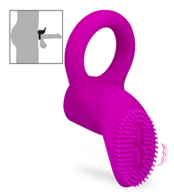 Charger l'image dans la galerie, Anneau cockring vibrant picots