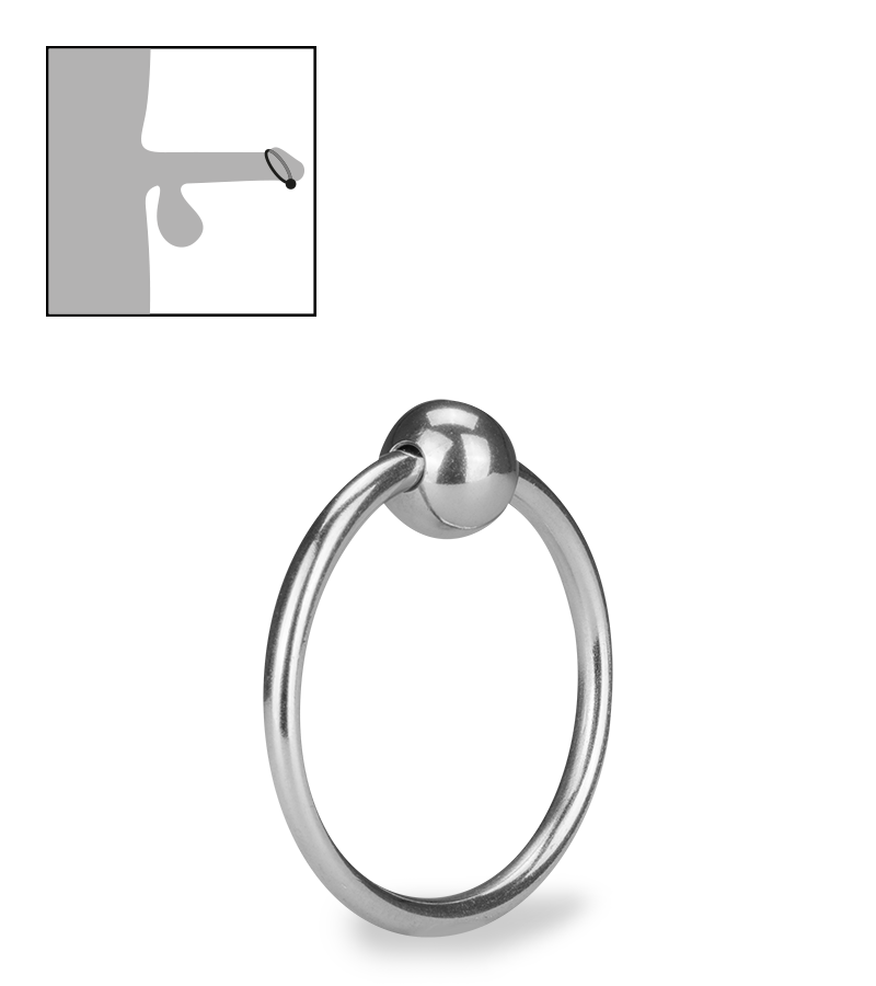 Anneau de gland en inox Lump