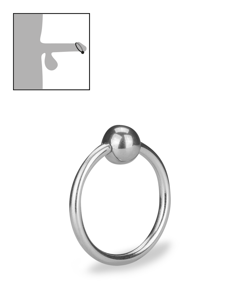 Anneau de gland en inox Lump