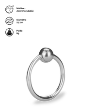 Charger l'image dans la galerie, Anneau de gland en inox Lump