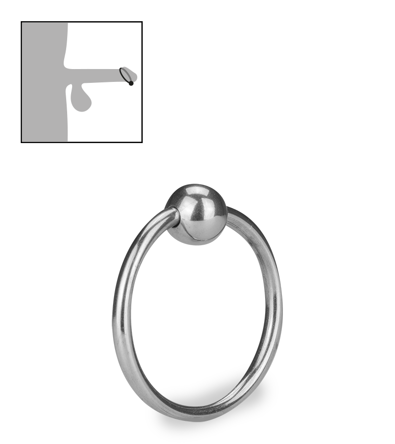 Anneau de gland en inox Lump