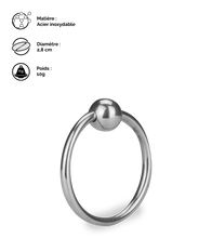 Charger l'image dans la galerie, Anneau de gland en inox Lump