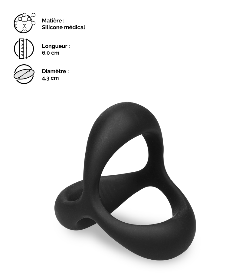 Anneau pénien et testicules Maximus