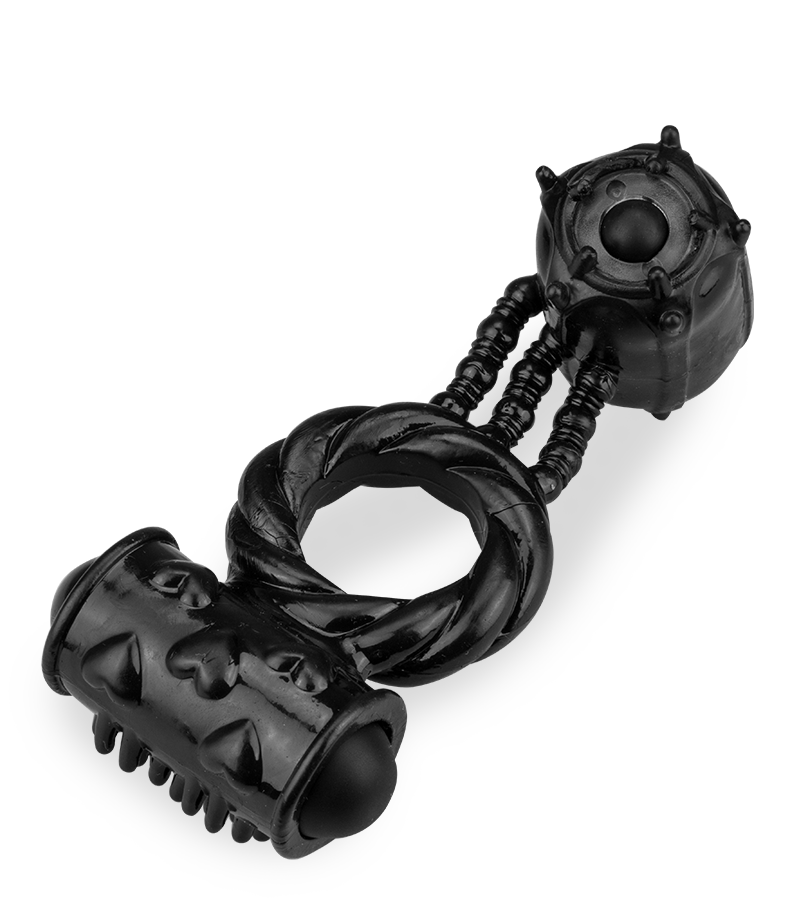 Anneau vibrant double stimulation