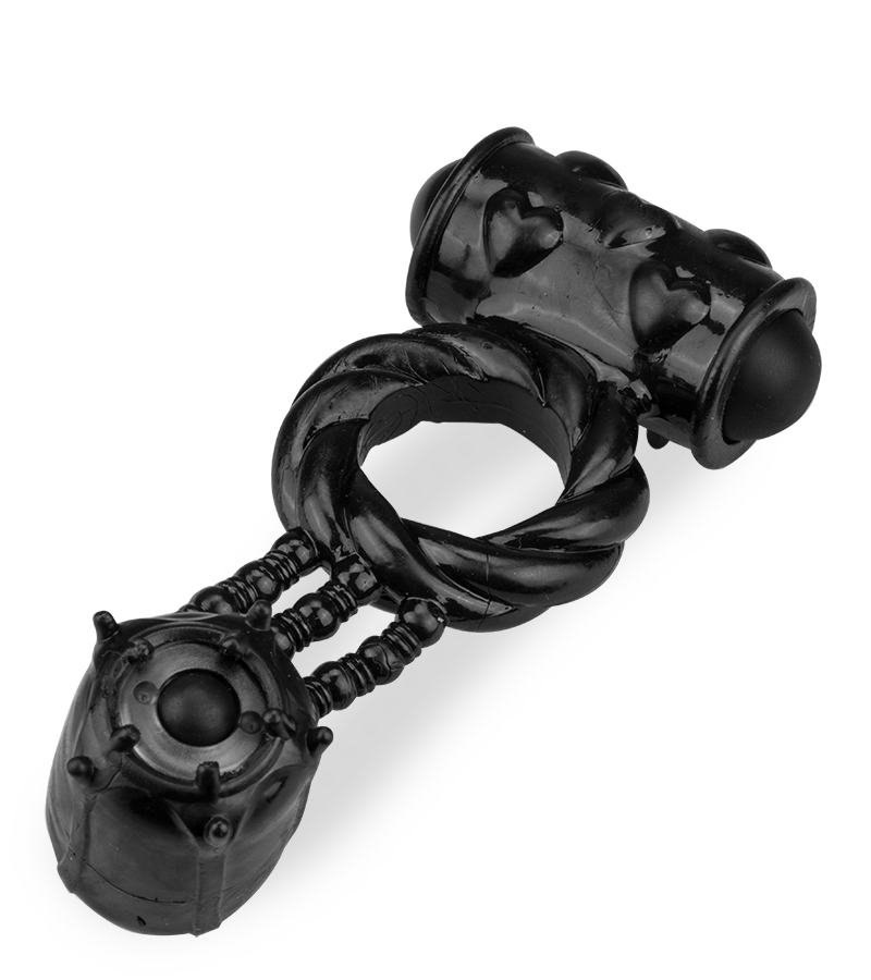 Anneau vibrant double stimulation