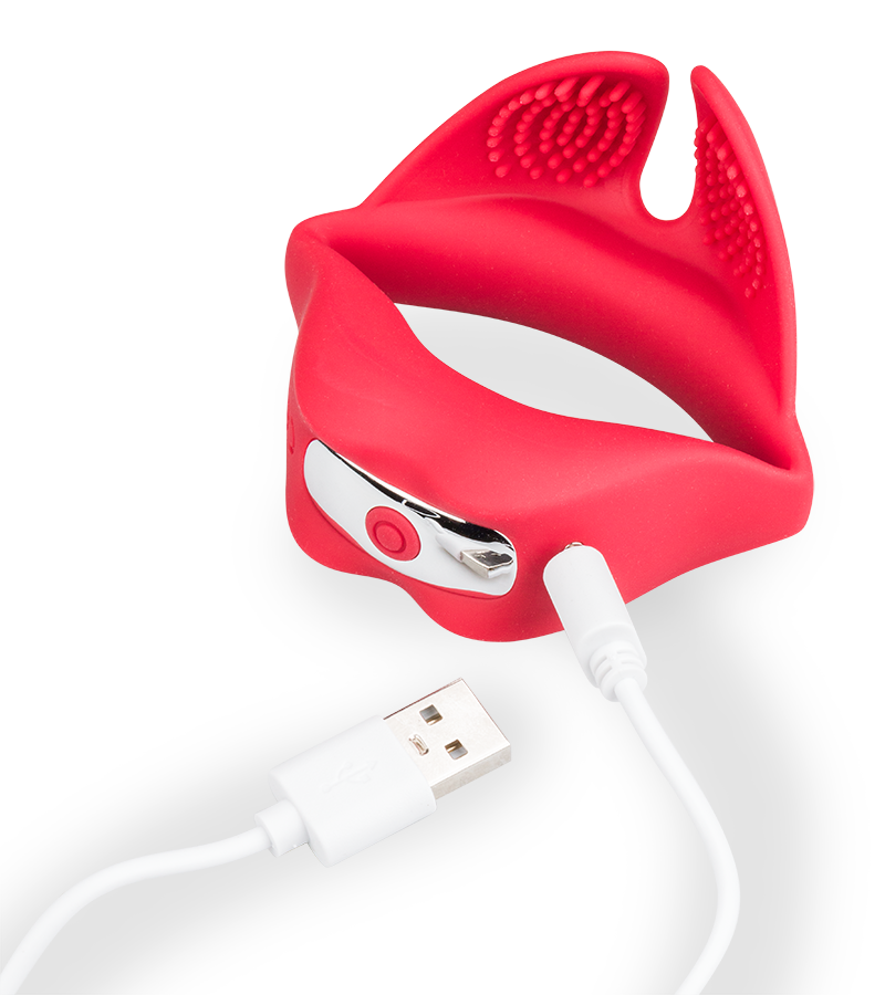 Anneau vibrant masseur de testicules Red Lips