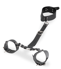 Charger l'image dans la galerie, Attache cou et poignets réglable en similicuir