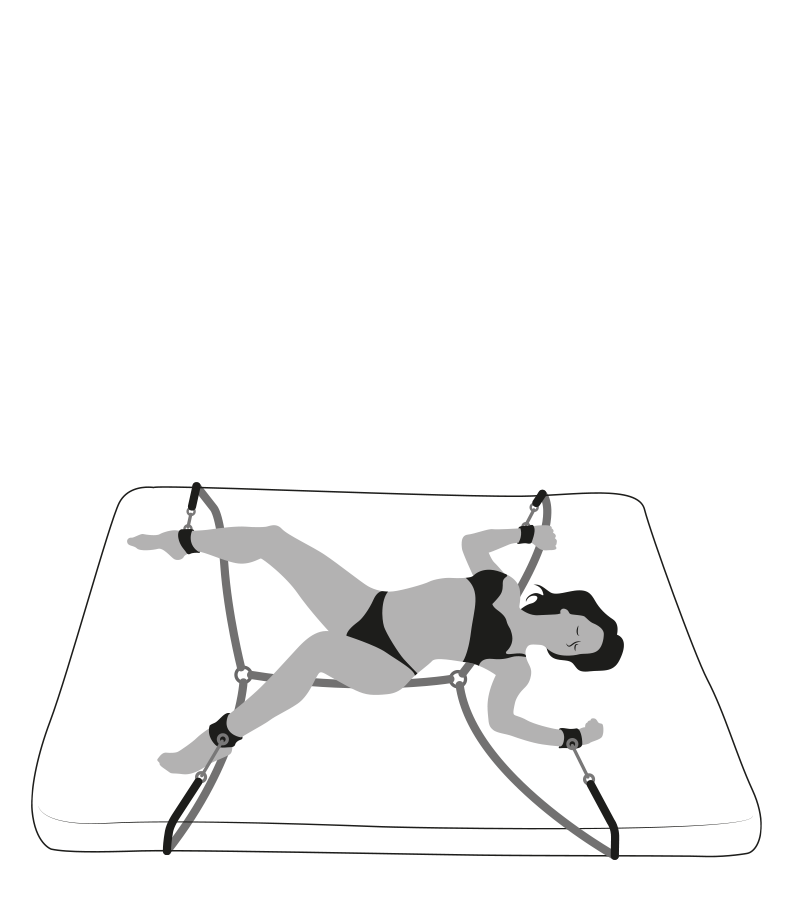 Attaches-Lanières BDSM pour lit