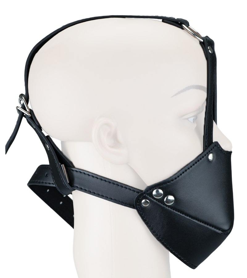 Bâillon gag-ball en cuir BDSM