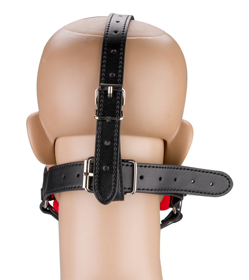 Bâillon harnais avec os en silicone 12,3cm Puppy Play