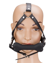 Charger l'image dans la galerie, Bâillon harnais avec os en silicone 12,3cm Puppy Play