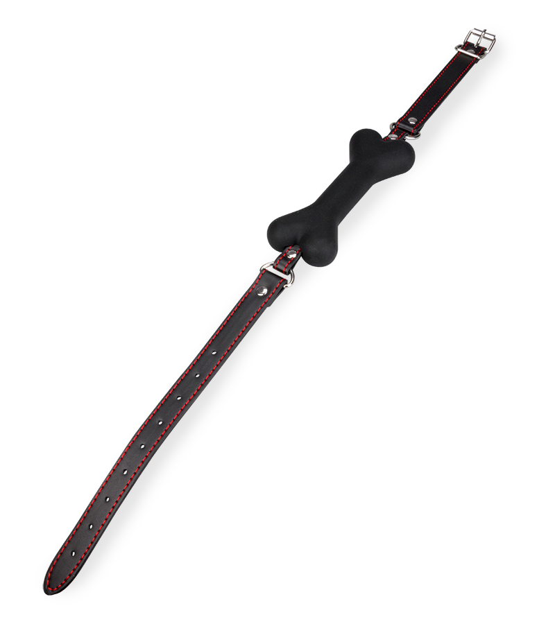 Bâillon os en silicone 15,0cm Puppy Play