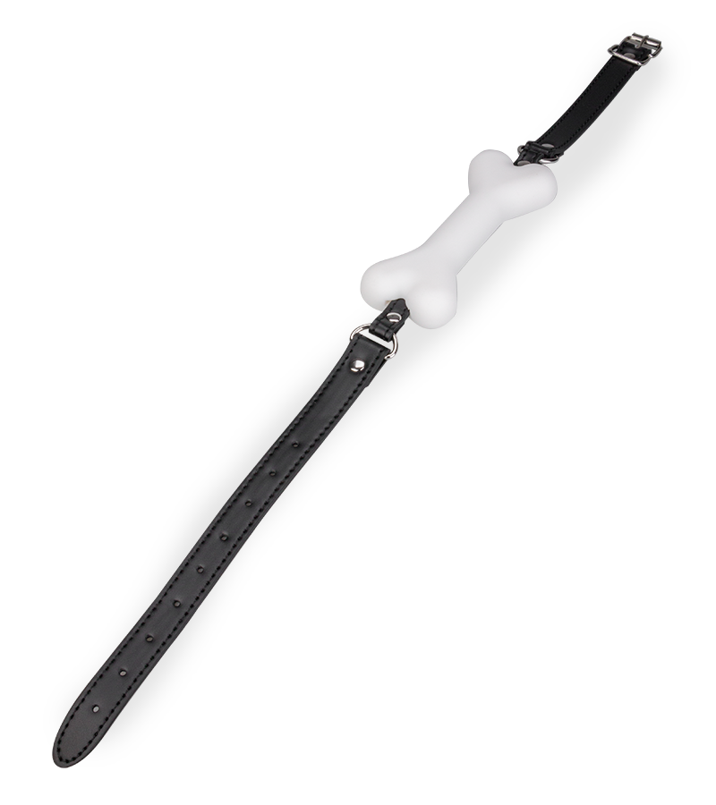 Bâillon os en silicone 15,0cm Puppy Play