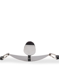 Charger l'image dans la galerie, Bâillon plat en métal et similicuir