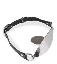 Charger l'image dans la galerie, Bâillon plat en métal et similicuir