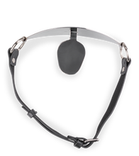 Charger l'image dans la galerie, Bâillon plat en métal et similicuir