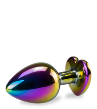 Charger l'image dans la galerie, Bijou anal rosebud cœur arc-en-ciel M