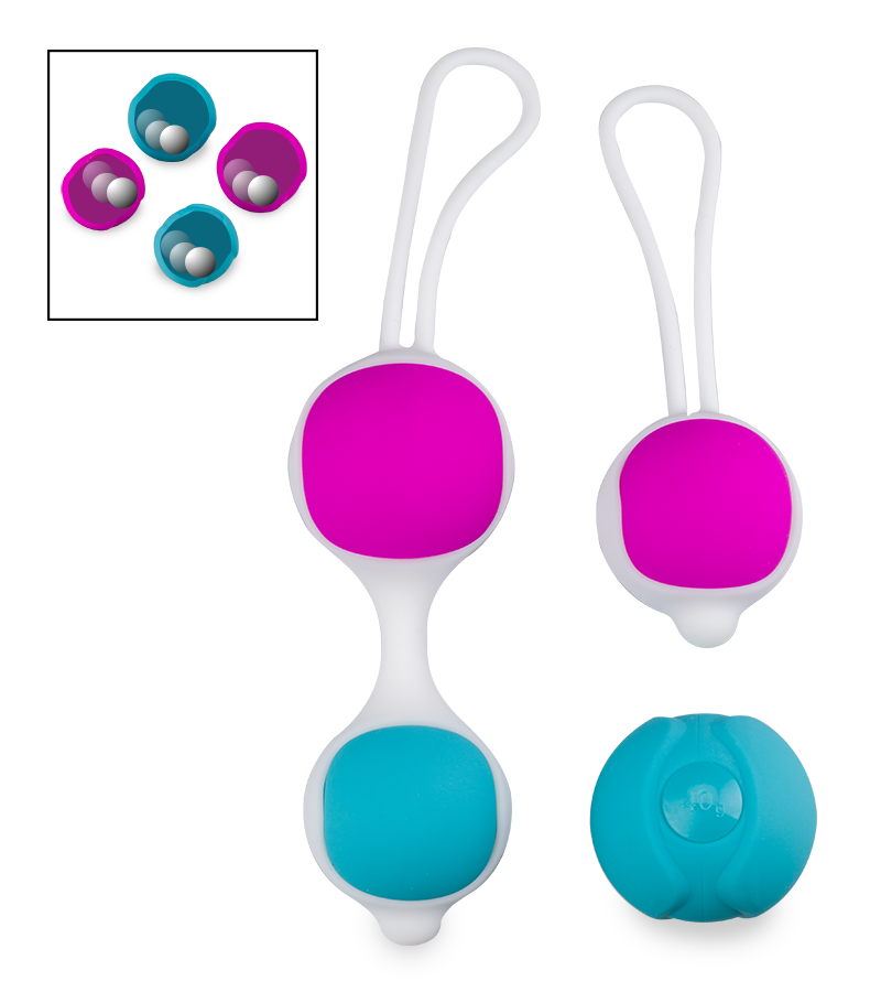 Boules de geisha silicone 2-en-1