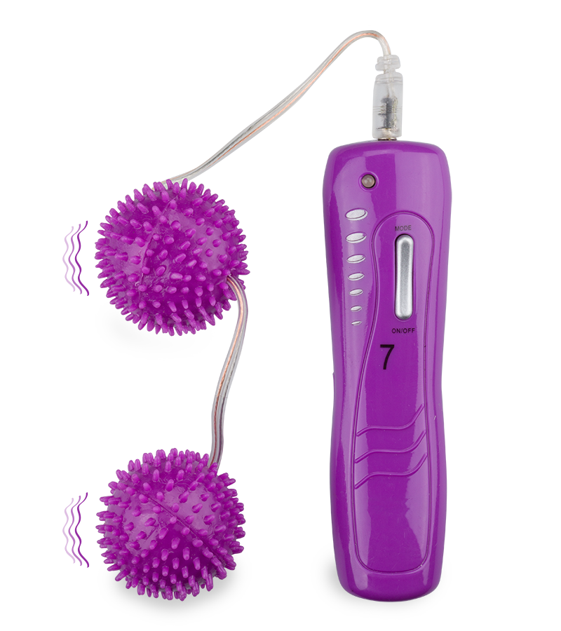 Boules de geisha vibrantes roses à picots