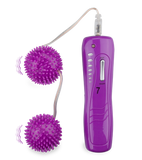 Boules de geisha vibrantes roses Ă  picots