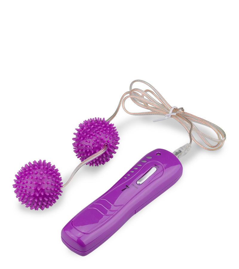 Boules de geisha vibrantes roses à picots