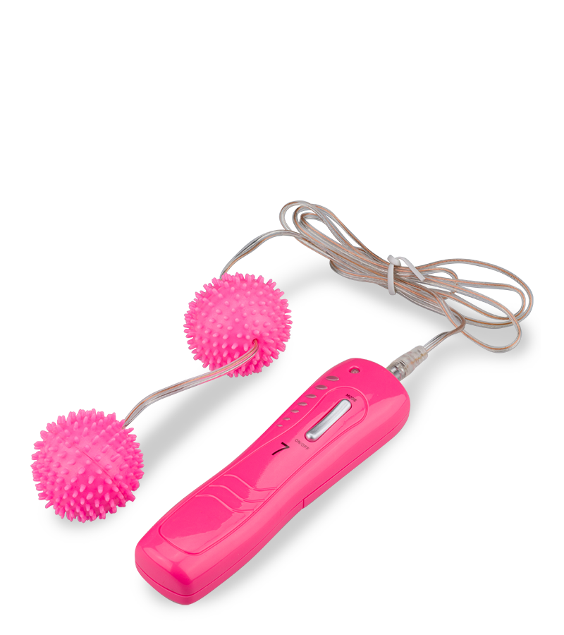 Boules de geisha vibrantes roses à picots