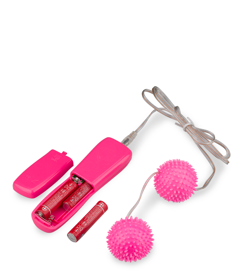 Boules de geisha vibrantes roses à picots