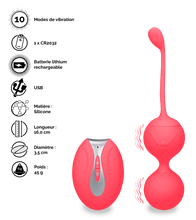 Charger l'image dans la galerie, Boules de geisha vibrantes télécommandées Aphrodite