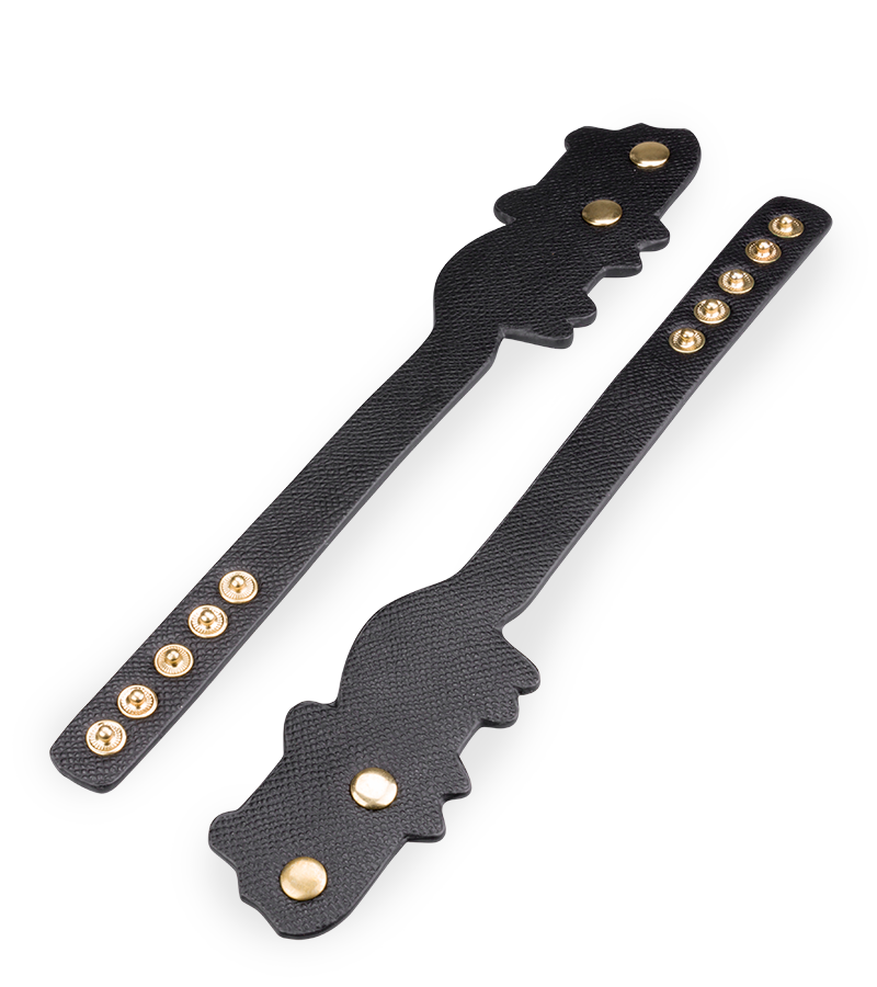 Bracelets de poignets BDSM en similicuir chat
