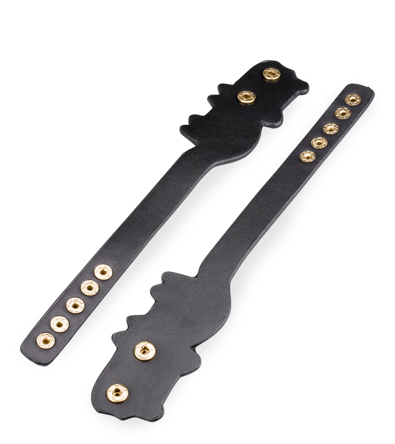 Bracelets de poignets BDSM en similicuir chat