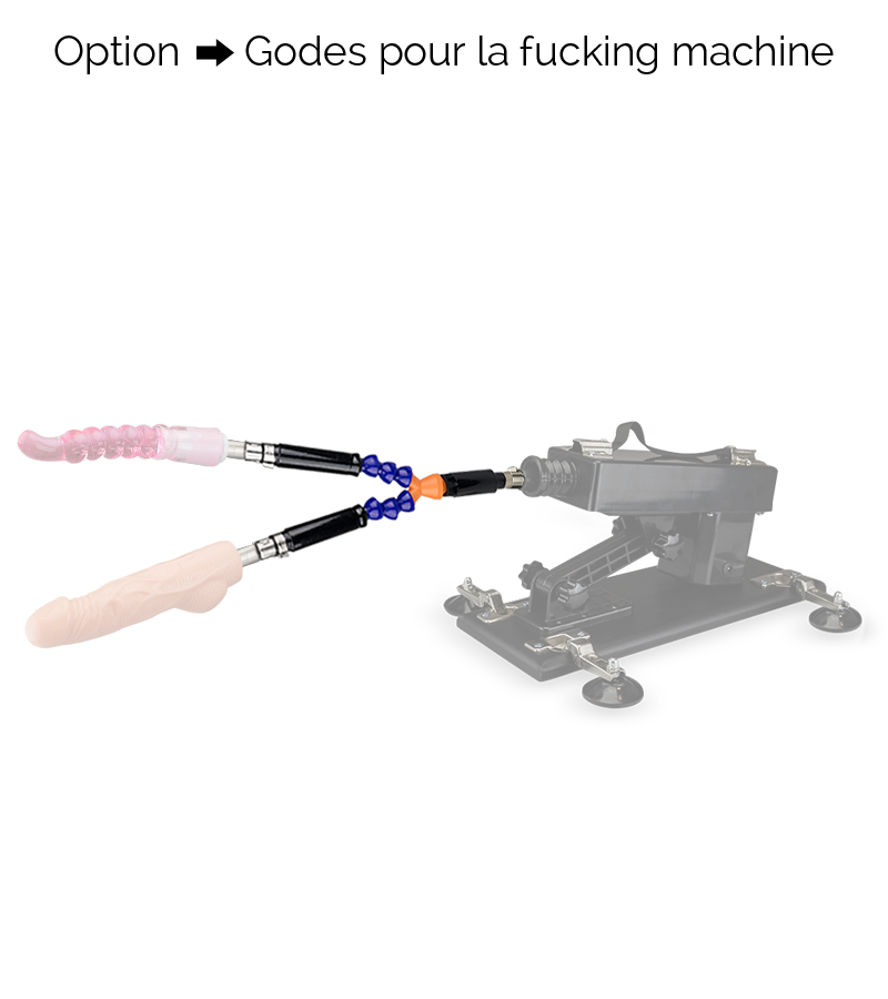 Bras pour double gode fucking machine anal ou vaginal