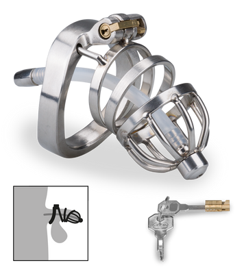 Cage à pénis courte avec sonde Judgment