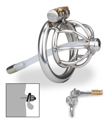 Cage à pénis courte avec sonde Repentance