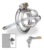 Cage à pénis courte avec sonde Repentance