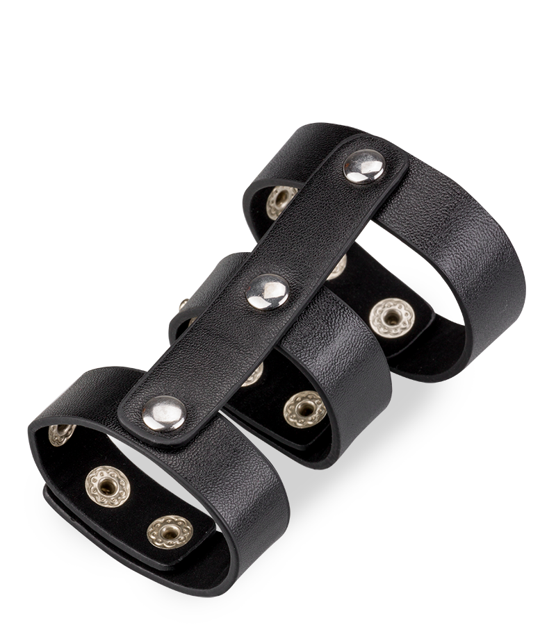 Cage à pénis en similicuir