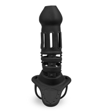 Charger l'image dans la galerie, Cage à penis silicone noire Armure Samouraï