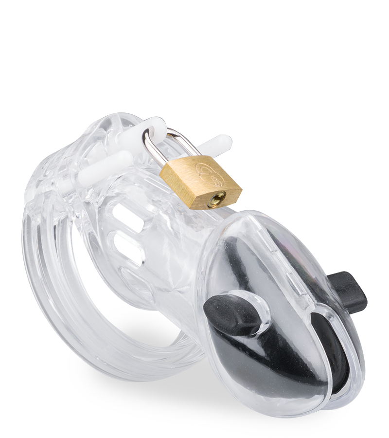 Cage chasteté électro stimulation transparente