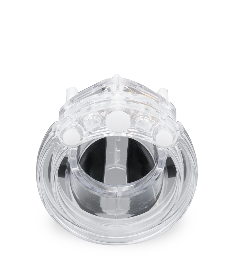 Cage chasteté électro stimulation transparente