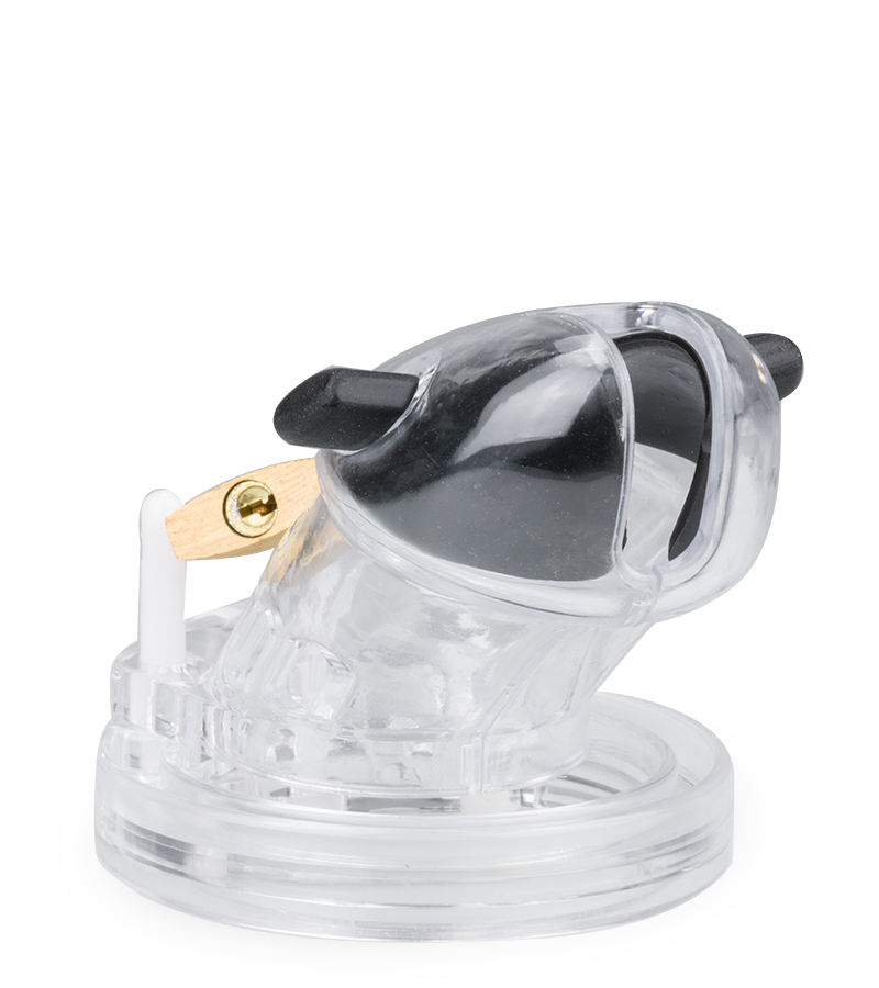 Cage chasteté électro stimulation transparente