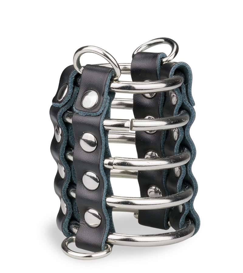 Cage de chasteté cuir pour pénis