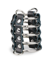 Charger l'image dans la galerie, Cage de chasteté cuir pour pénis