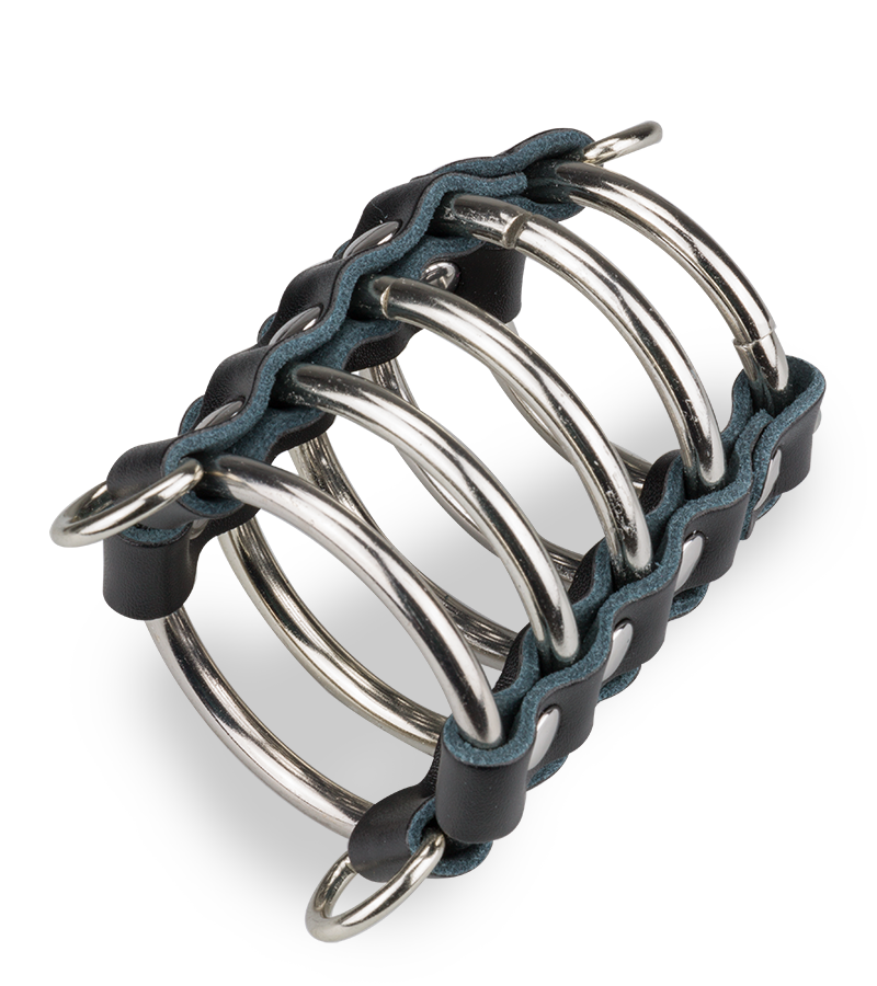 Cage de chasteté cuir pour pénis