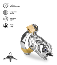 Charger l'image dans la galerie, Cage de chasteté homme astrologie chinoise Coq