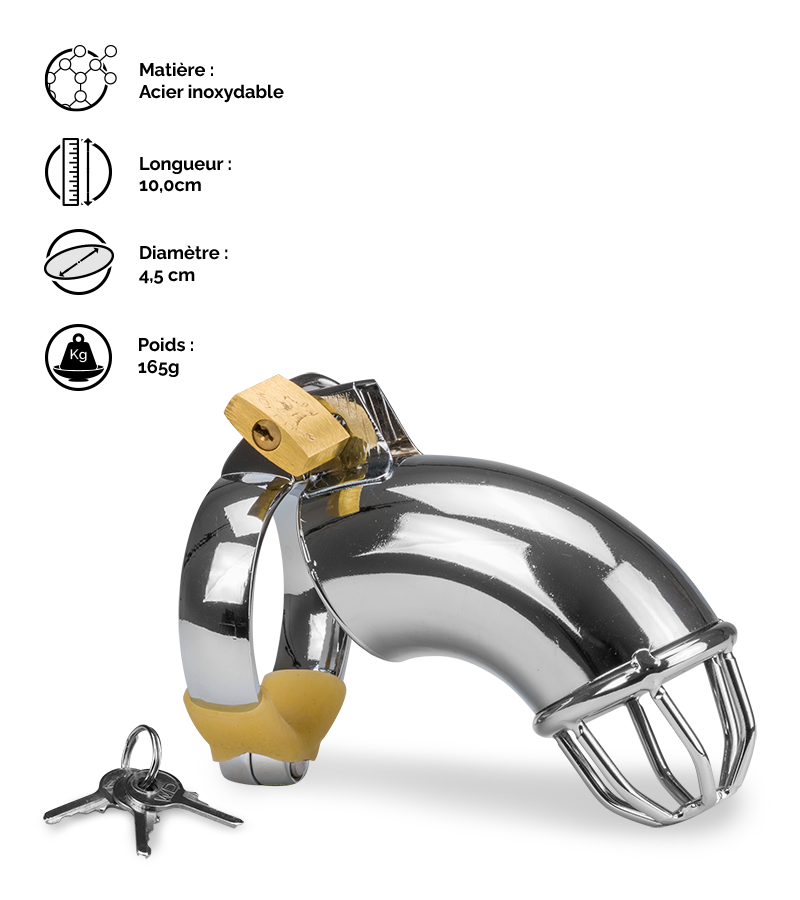 Cage de chasteté homme Turtleneck