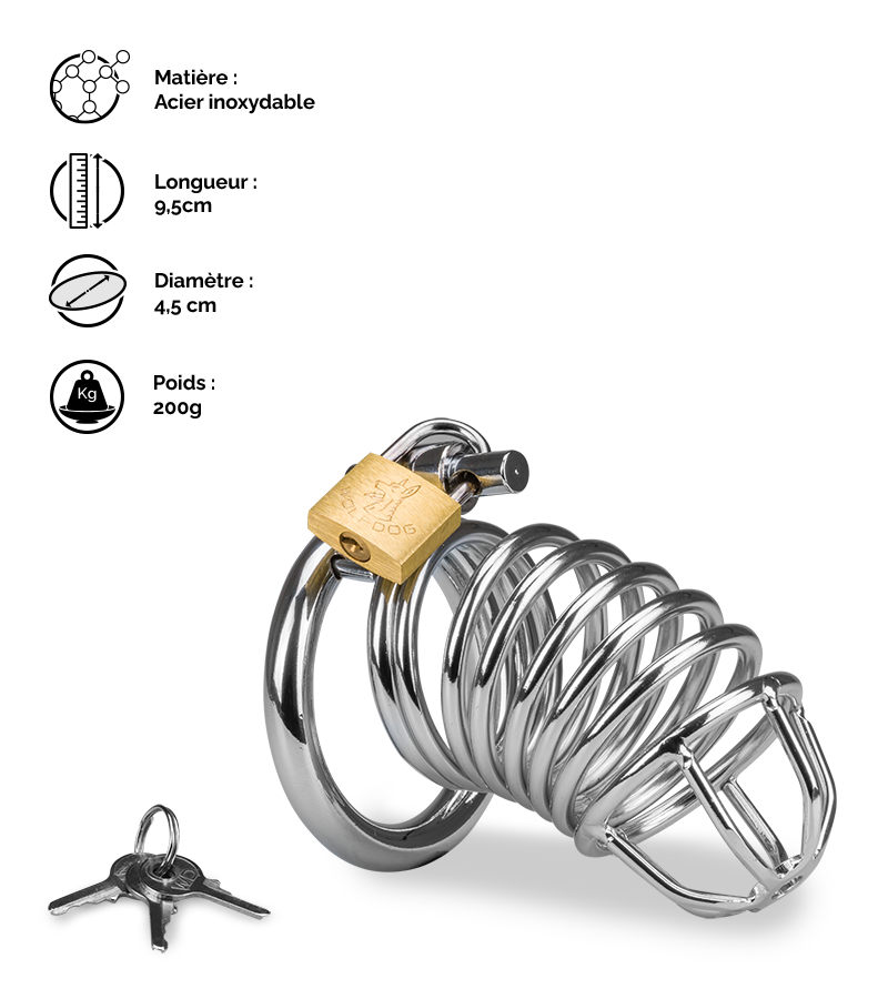 Cage de chasteté pénis Captive