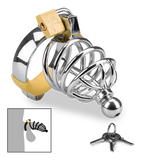 Cage de chasteté pénis et plug d'urètre Alcatraz